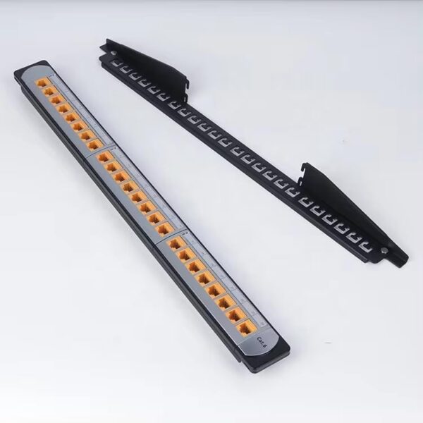 OneLink Keystone 24port Patch Panel Loaded UTP Cat6 Coupler 24pc