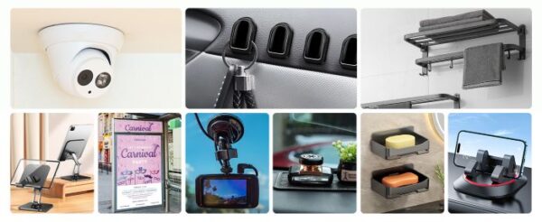 Double Sided Acrylic VHB Pad Tape Heavy Duty 4pcs 3in x 3in