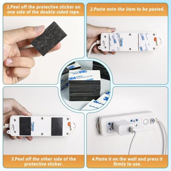 pad1.jpg Heavy Duty Double Sided Adhasive 12 pc Pad 40mm x 40mm