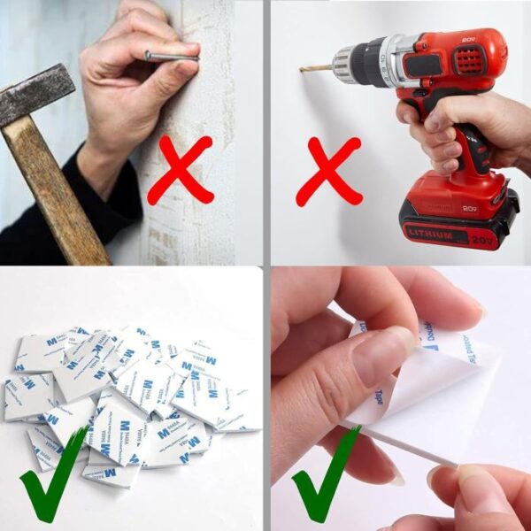 pad2.jpg Heavy Duty Double Sided Adhasive 12 pc Pad 40mm x 40mm