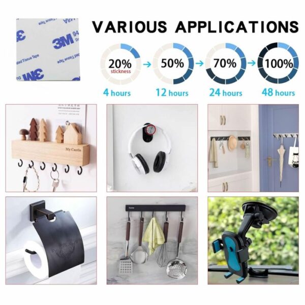 pad3.jpg Heavy Duty Double Sided Adhasive 12 pc Pad 40mm x 40mm