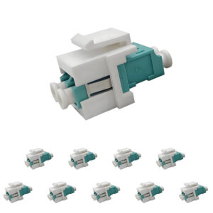 LC-1 web LC/LC Fiber Coupler Keystone Jack Coupler for Fiber Wall Plate AND Patch panel