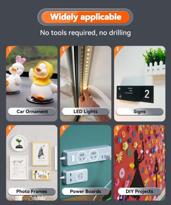 web vhb1 Double Sided Acrylic Foam Adhasive VHB Pad Tape Heavy Duty 25mm