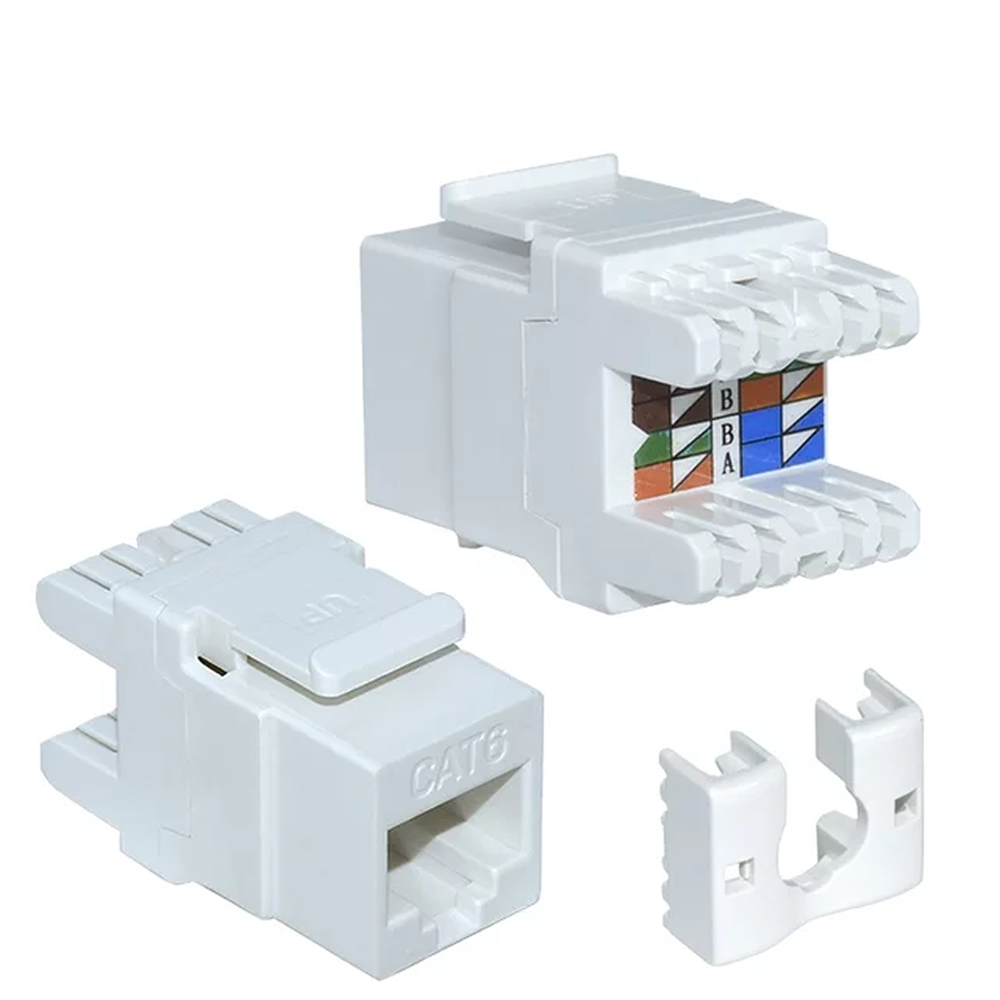 CAT6 Keystone Jack 180deg (10Pc)
