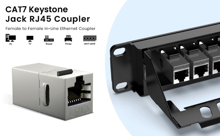 10G CAT7 RJ45 Shielded Coupler(10) - Image 5