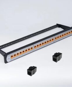 OneLink Keystone 24port Patch Panel Loaded UTP Cat6 Coupler 24pc