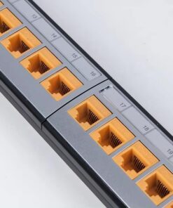 Alternative view of OneLink Keystone 24port Patch Panel Loaded UTP Cat6 Coupler 24pc
