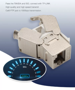 Alternative view of CAT7 STP Shielded Keystone Jack Toolless (10Pc)