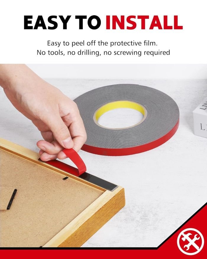 Double Sided Acrylic Foam Adhasive VHB Pad Tape Heavy Duty 20mm - Image 5