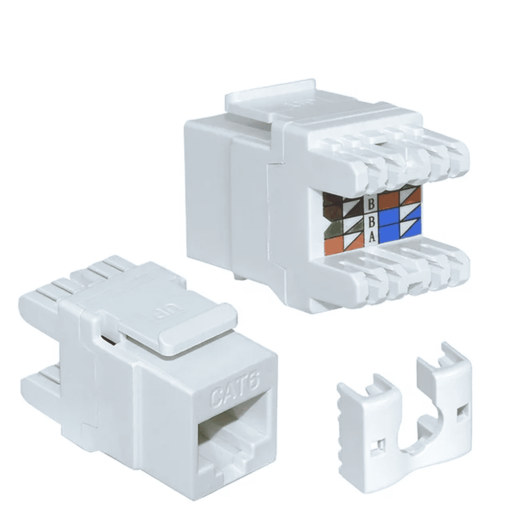 CAT6 Keystone Jack 180deg