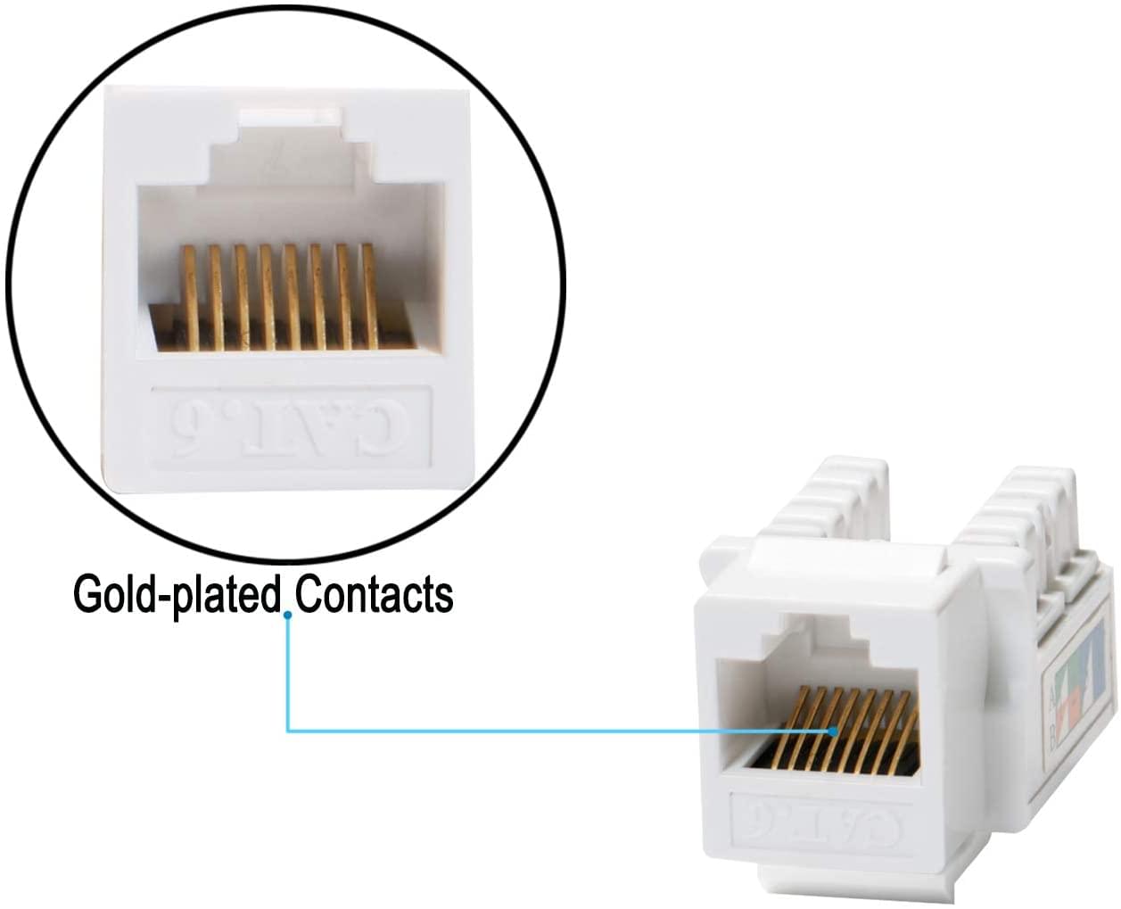 CAT6 Keystone Jack 90deg 50pc Pack - Image 4