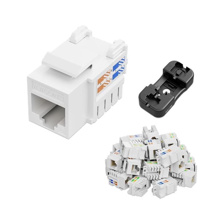 CAT6 Keystone Jack 90deg 50pc Pack